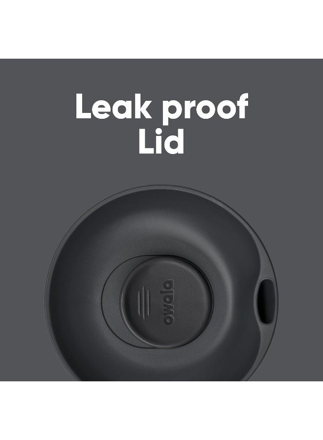 Owala SmoothSip Slider Insulated Stainless Steel Coffee Tumbler, Reusable Iced Coffee Cup, Hot Coffee Travel Mug, BPA Free 12 oz, High Dive - Image 3