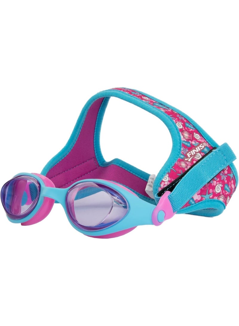 FINIS DragonFly Kids Swim Goggles - Ages 3-6, Adjustable Floating Strap, UV Protection, Anti-Fog - Shell - Image 1