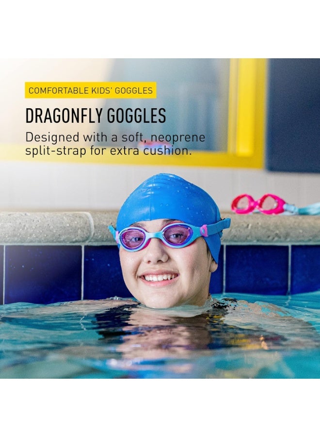 FINIS DragonFly Kids Swim Goggles - Ages 3-6, Adjustable Floating Strap, UV Protection, Anti-Fog - Shell - Image 2