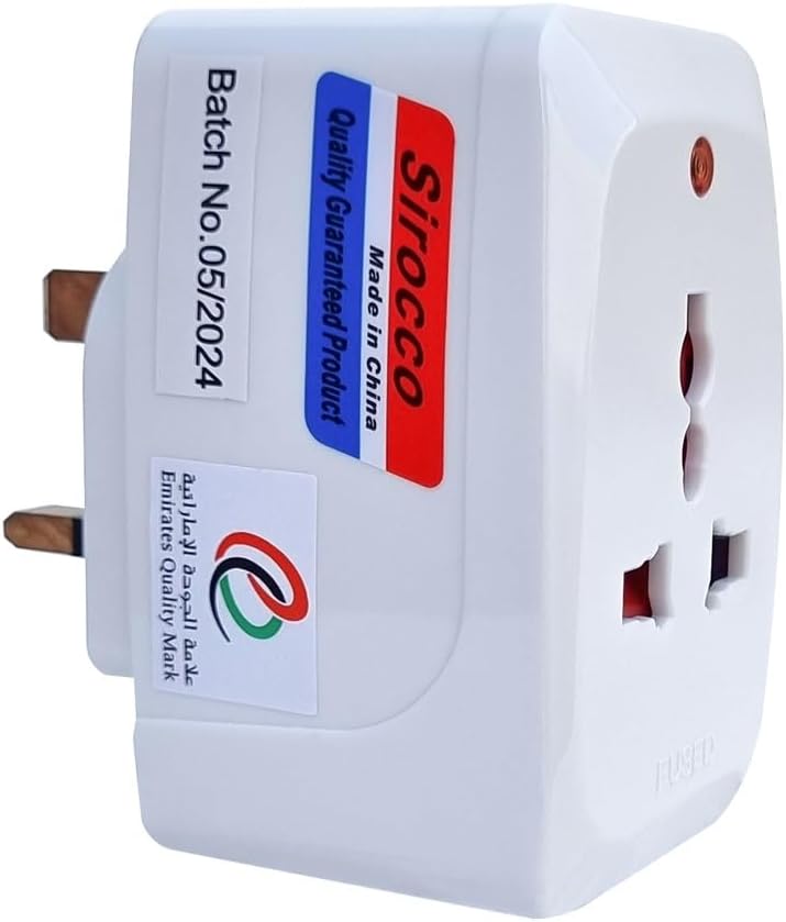 Sirocco 13AMP 3-Way UK Plug Adapter 936L - Image 2