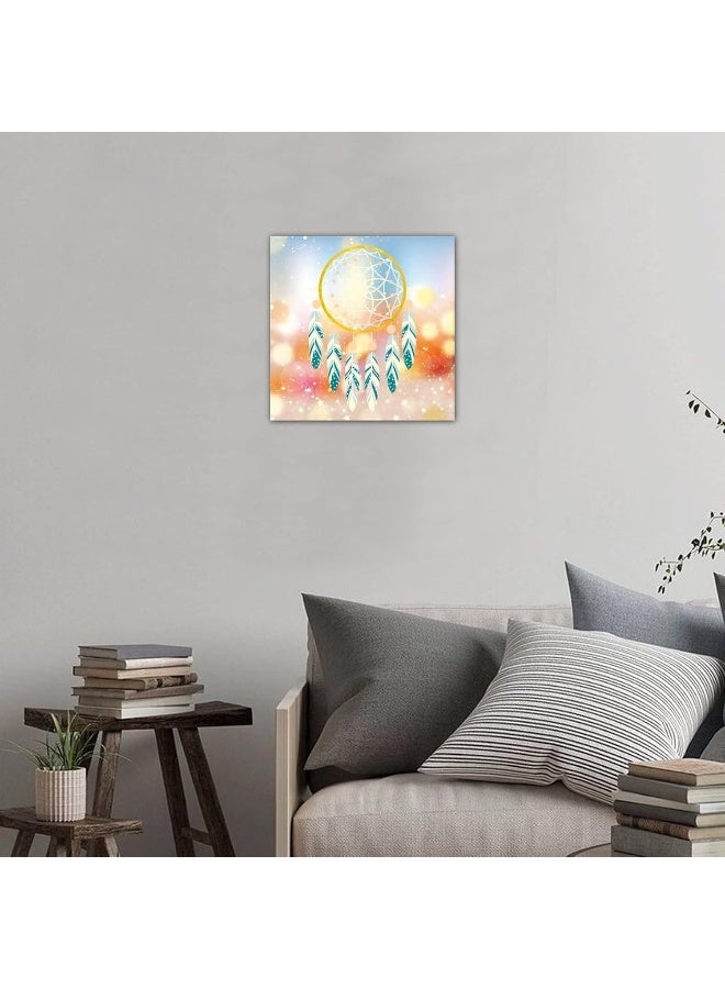 Home Trove Dreamcatchers Canvas Art Print - Abstract Boho Wall Decor For Farmhouse Living Room  - Image 4