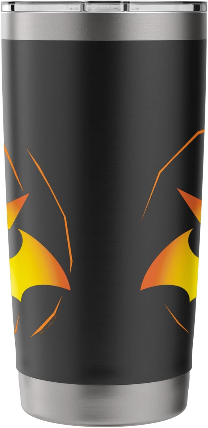 DC Comics Batman Halloween Jack o Bat T Shirt Stainless Steel Insulated Tumbler  - Image 2