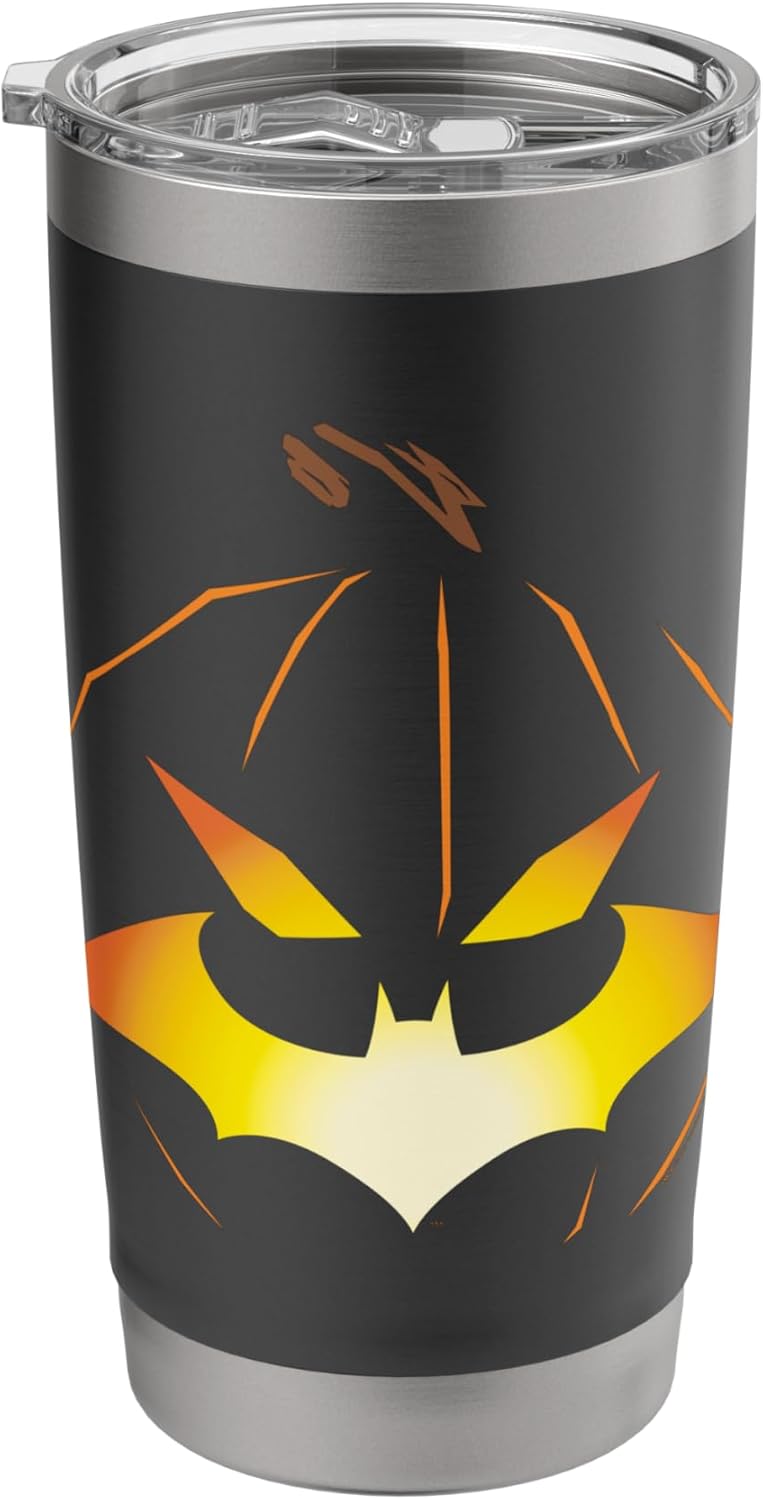 DC Comics Batman Halloween Jack o Bat T Shirt Stainless Steel Insulated Tumbler  - Image 1
