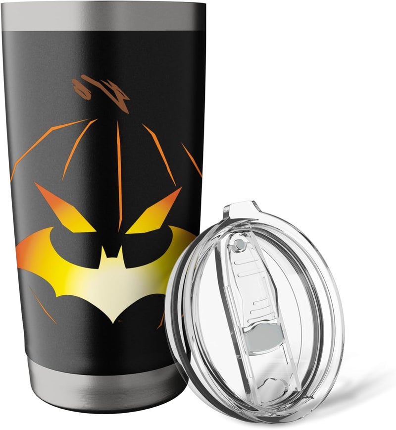 DC Comics Batman Halloween Jack o Bat T Shirt Stainless Steel Insulated Tumbler  - Image 5