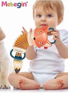 MEBEGIN Fox Shape Accordion Toy with Handle, Musical Toy with Cartoon Design, Early Development Educational Toy, Fabulous Travel Toy, 2 AA Batteries Required(Not Included), Ideal Gift for Kids Aged 18 Months+  - Image 3