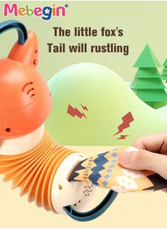 MEBEGIN Fox Shape Accordion Toy with Handle, Musical Toy with Cartoon Design, Early Development Educational Toy, Fabulous Travel Toy, 2 AA Batteries Required(Not Included), Ideal Gift for Kids Aged 18 Months+  - Image 5