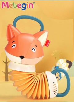 MEBEGIN Fox Shape Accordion Toy with Handle, Musical Toy with Cartoon Design, Early Development Educational Toy, Fabulous Travel Toy, 2 AA Batteries Required(Not Included), Ideal Gift for Kids Aged 18 Months+  - Image 2
