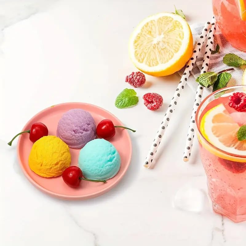 LEGACYCART 1Pcs Ice Cream Scoop Silicone Fondant Mould Mulberry Gum Paste Chocolate Candy Jelly Jello Ice Cube Mold Cake Decoration Cupcake Decorating Topper Tools Mould Pack of 1 - Image 3