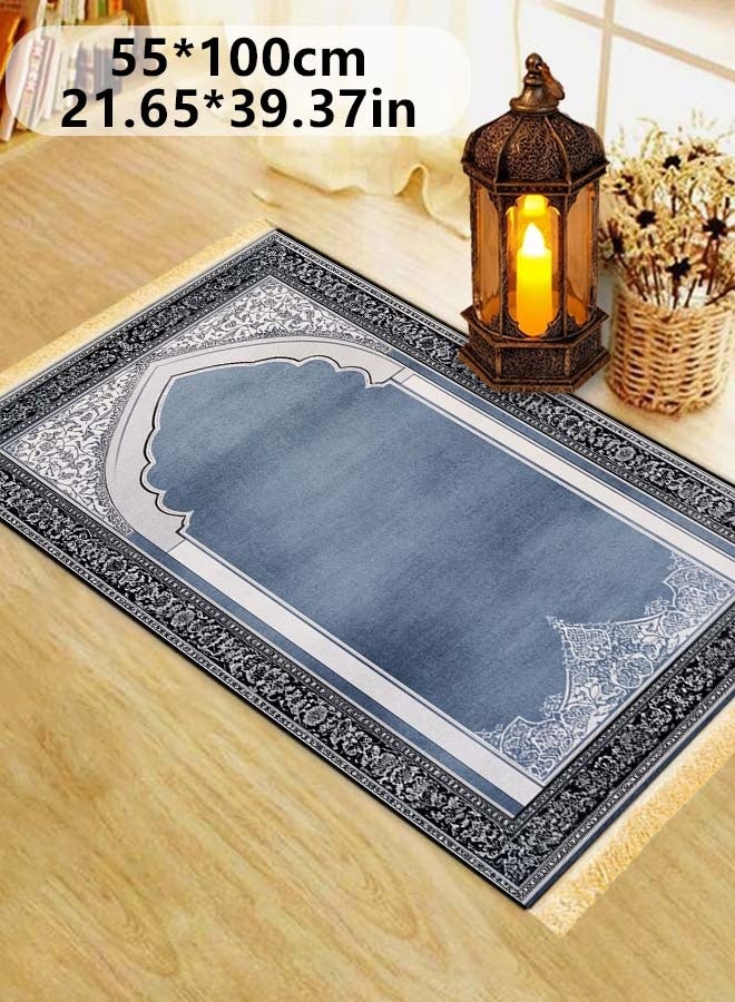 سجادة صلاة متعددة الأشخاص مع قاع مضاد للانزلاق، مقاسات 55*100 سم، 110*120 سم، 110*180 سم، 110*240 سم، 110*300 سم - Image 4