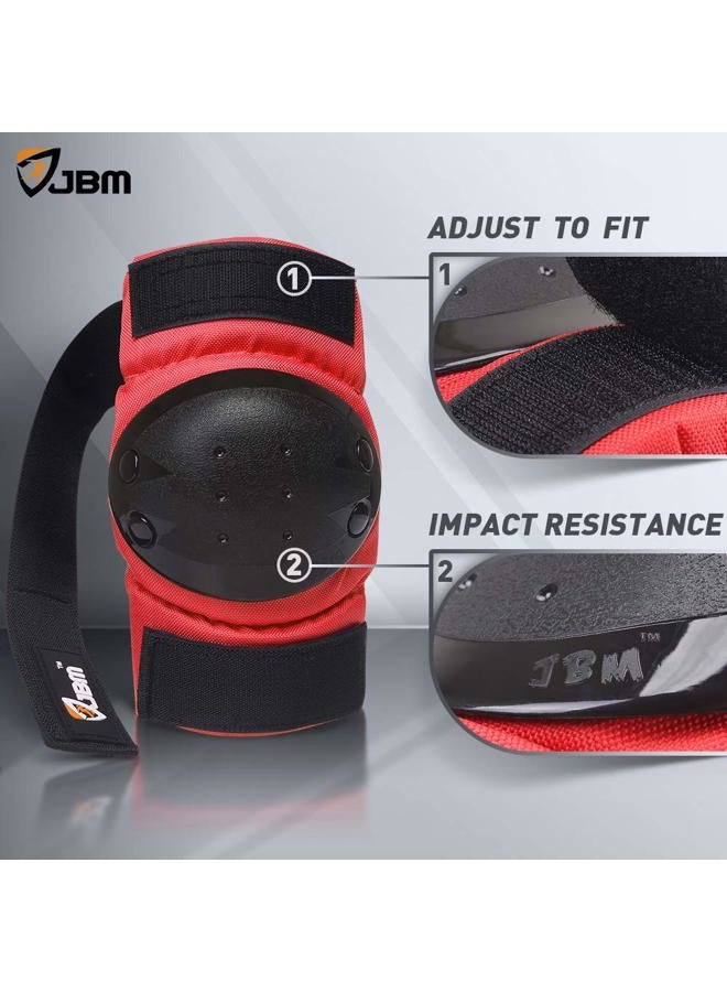 JBM international Kid's Multi Sports 3 in 1 Knee Elbow Pads Wrist Guards Protective Gear Set for Skateboarding - Image 3