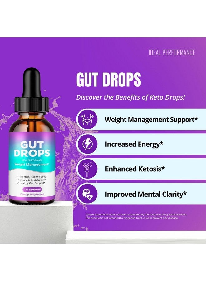 IDEAL PERFORMANCE Gut Drops, Official GutDrops Supplement Liquid Droppers - Maximum Strength, All Natural Liquid Formula Support Healthy Lifestyle and Lasting Energy, GutDrops Support Reviews (1 Pack) - Image 5