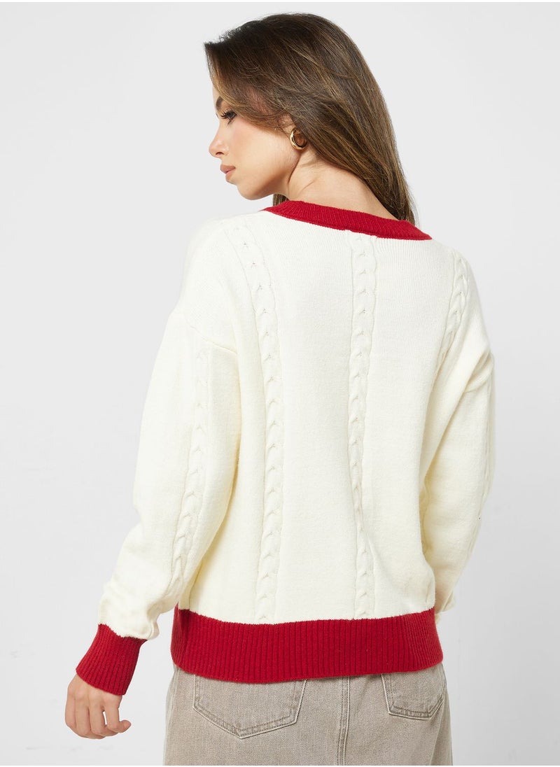 ELLA - Printed Cardigan - Image 1
