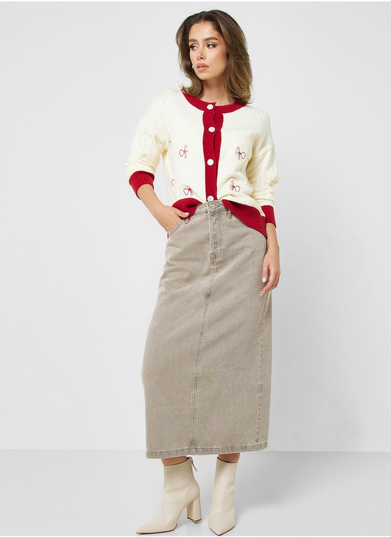 ELLA - Printed Cardigan - Image 1