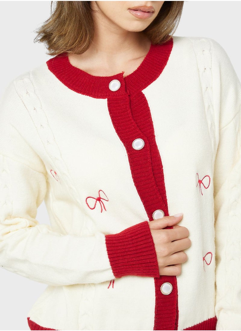 ELLA - Printed Cardigan - Image 1