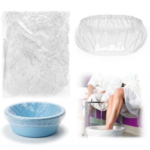 Dunzoom 100 Transparent Pedicure Liners 138 x 197 Inches Disposable Unbreakable Pedi Liners Disposable Fits Most Tub and Pedicure Foot Spa Home Use - Image 1