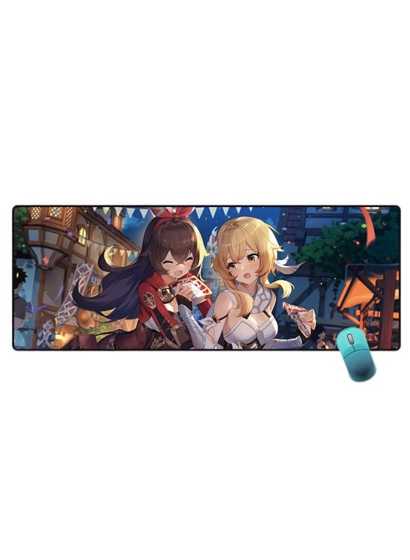 Genshin Impact Theme Computer Super Game Mouse Pad 80x30CM Multicolour