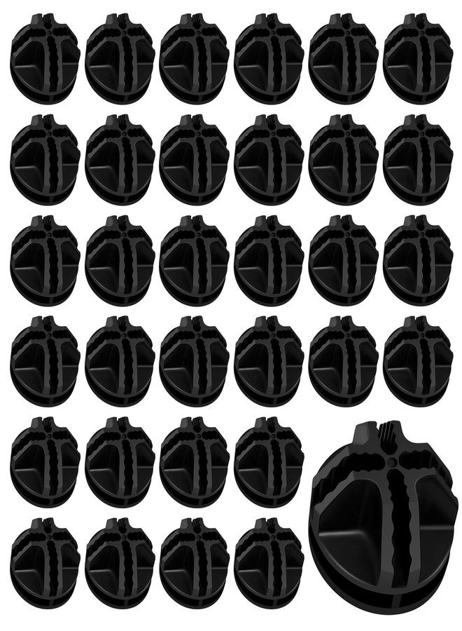 Bilkeru 32 Pcs Plastic Wire Cube Connectors 1.42" OD and 0.16" ID Storage Cube Connectors Grid Cube Organizer Connector for Modular Closet Organizer Wire Shelving & DIY Wire Cube Storage Unit (Black) - Image 1