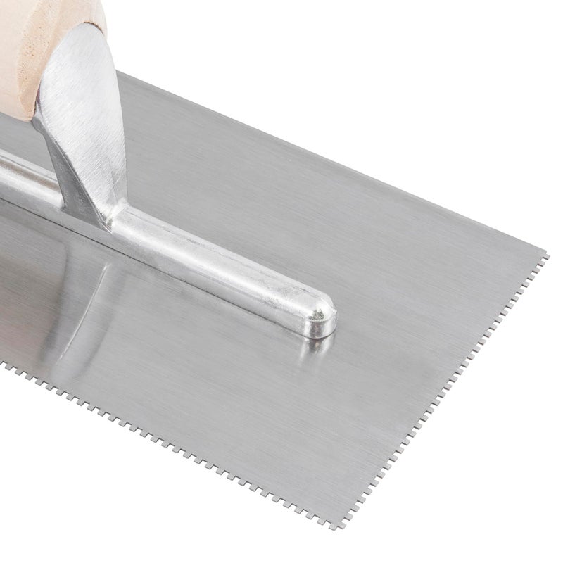 Capitol 115110 Professional Flooring Adhesive Trowel-1/16â€ x 1/16â€ x 1/16â€ Square-Notch, Silver/Light Wood - Image 4