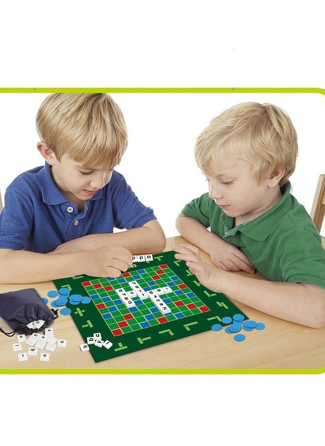 Mattel Games Early Childhood Education Scrabble Original English Board Game Travel Tabletop Puzzle Set English Spelling and Word Game  - Image 4