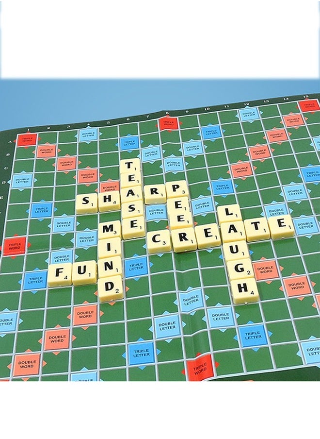 Mattel Games Early Childhood Education Scrabble Original English Board Game Travel Tabletop Puzzle Set English Spelling and Word Game  - Image 5