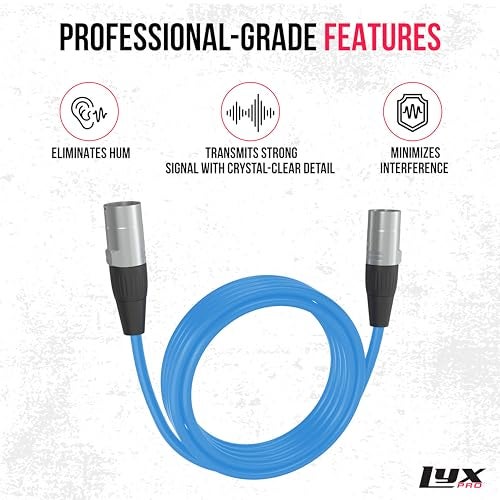 LyxPro 10 Feet Shielded CAT6 Ethercon Cable - Professional Audio & Lighting RJ45 Cable, Studio-Grade Sound Transmission, Extreme Durability - Blue - Image 4