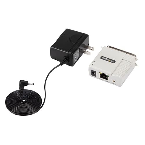 StarTech.com Ethernet to Parallel Network Print Server, 10/100Mbps LAN, WebUI, Centronics Ethernet Printer Server Adapter, TAA - Image 5