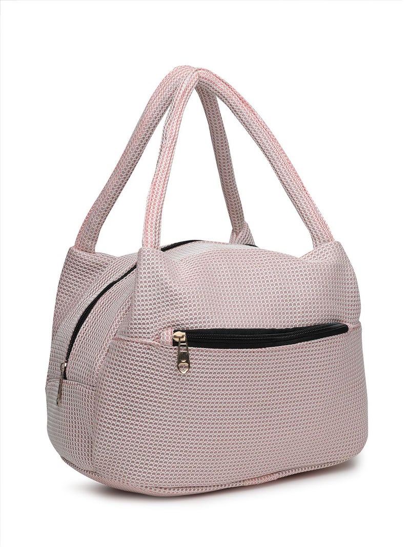 ENSAC Fabric Hand Lunchbag For Women | Trendy Shoulder Bag for Daily Use | Lightweight, Spacious & Stylish Lunch bag for Office, Shopping, & Travel Use - Image 1