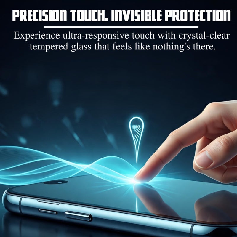 SPCORE Tempered Glass Screen Protector Compatible for iPhone 14 Pro Max (6.7 Inch) with Edge to Edge Coverage and Easy Installation kit,Black - Image 5