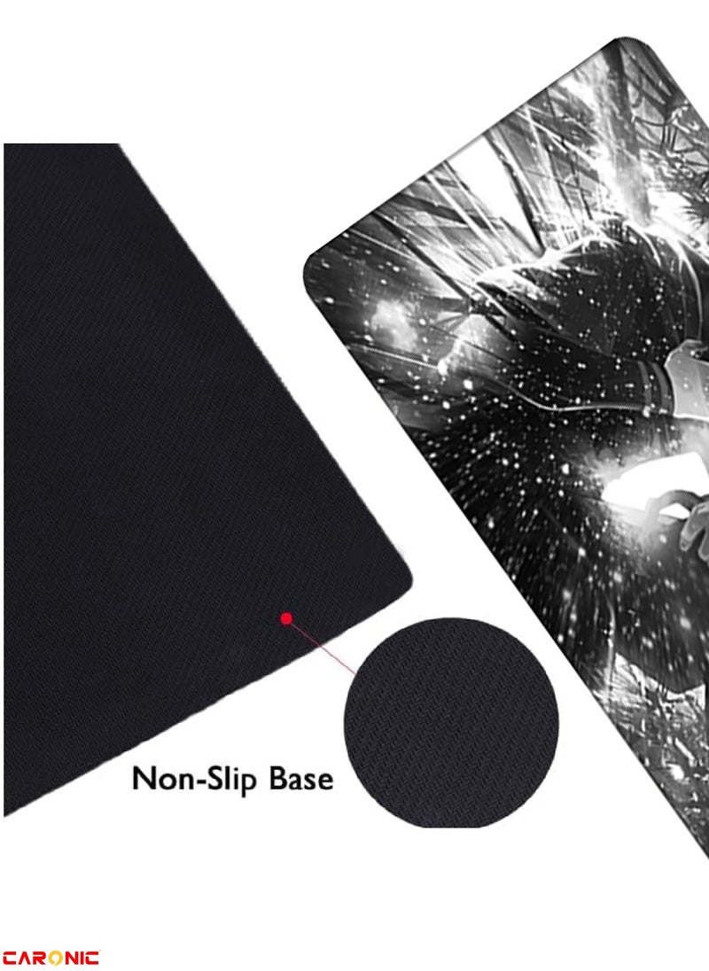 CARONIC - Large Gaming Mouse Pad with Superior Micro Weave Cloth Extended Desk Mousepad with Stitched Edges Non-Slip Base Water Resist Keyboard Pad For Gamer And Office Home TG 289 - Image 1
