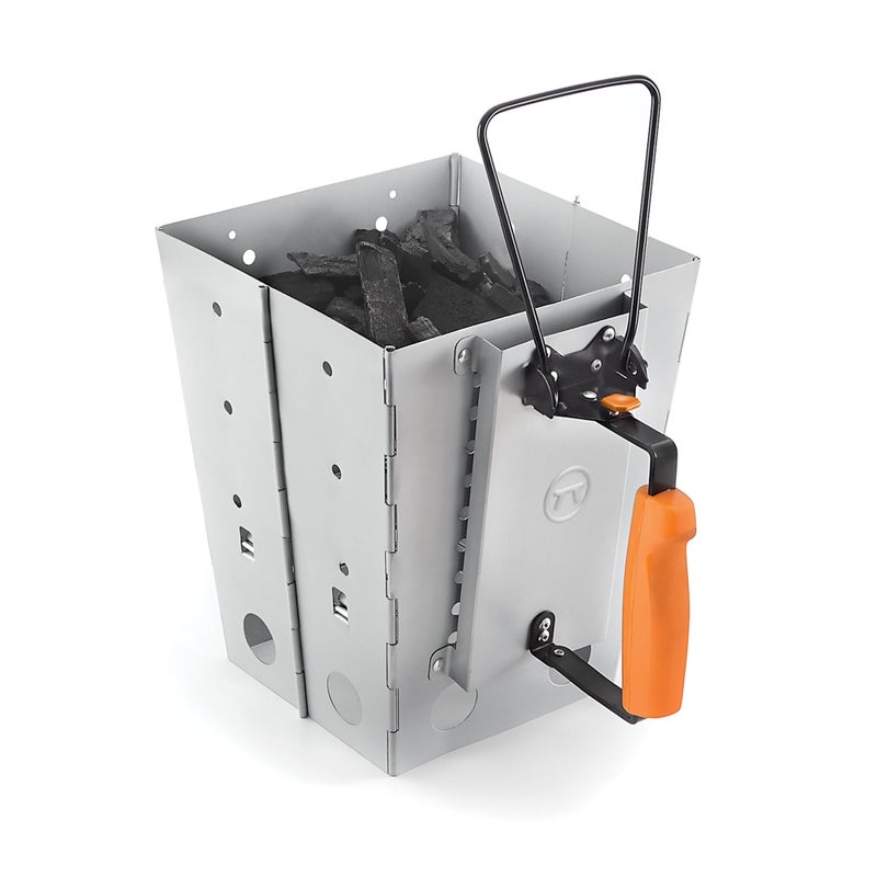 آوتسيت مجموعة شواية التخييم القابلة للطي ومدخنة بداية النار - Image 3