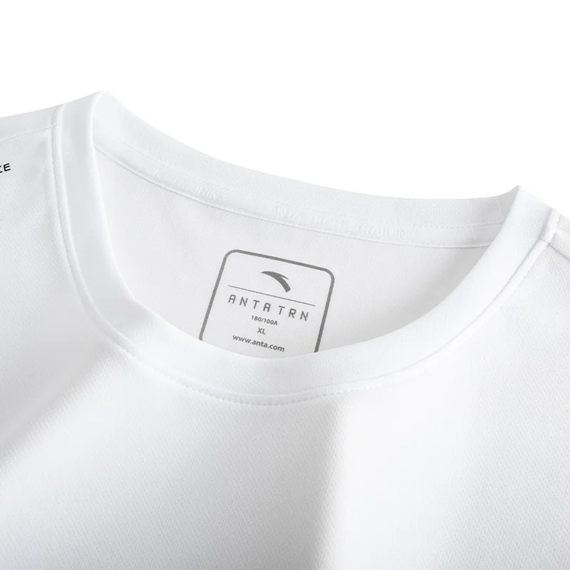 ANTA White Men’s Quick-Dry Running Set – Breathable T-Shirt & Shorts for Men | Best Price UAE