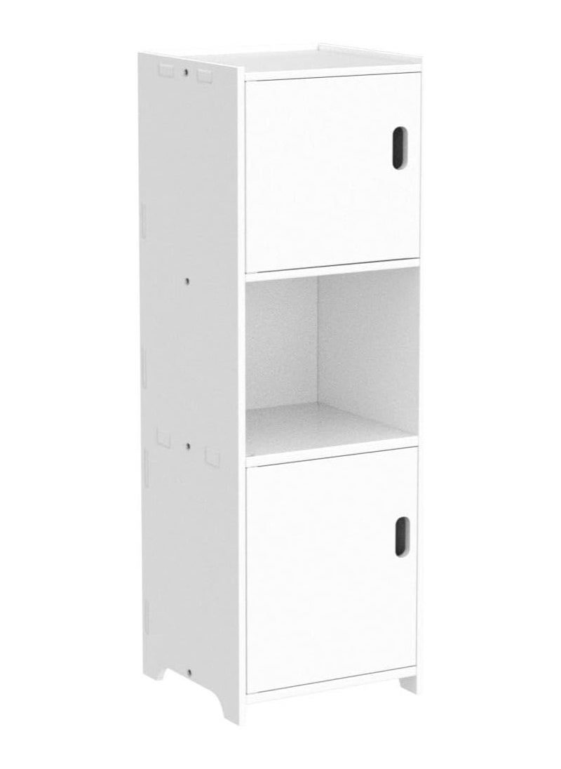 NOAEOU - Waterproof Bathroom Cabinets, Bathroom Storage Shelf Organizer Cupboard with Daily use Layer and 2 Cupboard Door - Image 1