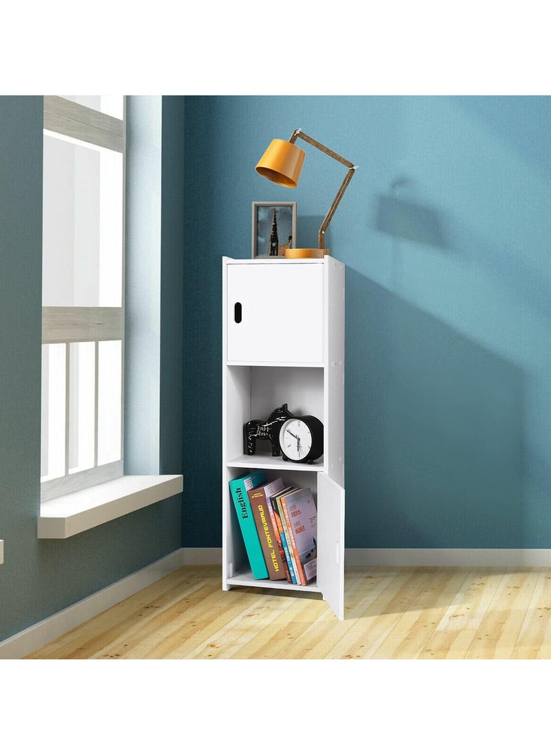 NOAEOU - Waterproof Bathroom Cabinets, Bathroom Storage Shelf Organizer Cupboard with Daily use Layer and 2 Cupboard Door - Image 1