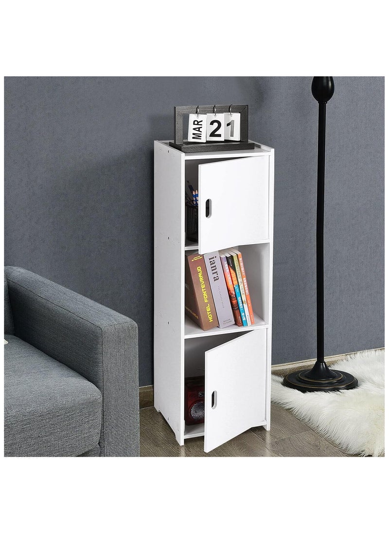 NOAEOU - Waterproof Bathroom Cabinets, Bathroom Storage Shelf Organizer Cupboard with Daily use Layer and 2 Cupboard Door - Image 1