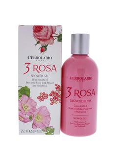 L'Erbolario LErbolario 3 Rosa Shower Gel  Bath Foam With Seductive And Elegant Power  Preserves The Natural Moisture Of Skin Tissue  Perfectly In Tune With Feminine Allure  Ideal For Sensitive Skin  84 Oz 