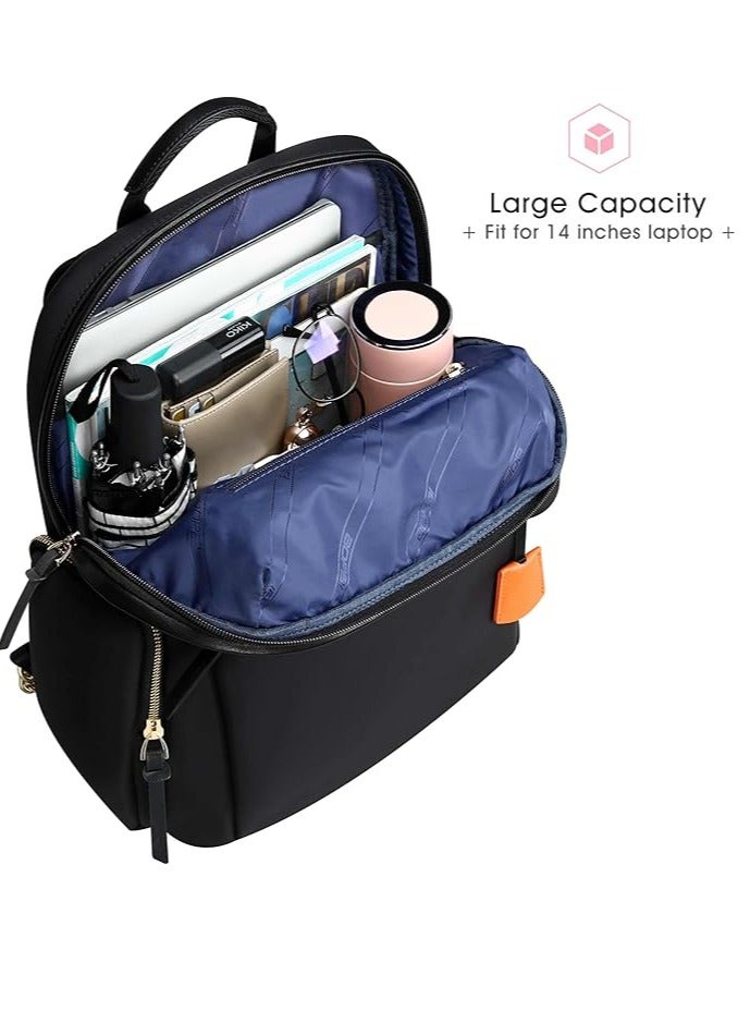 Bopai Anti-Theft Waterproof Laptop Backpack â€“ Shock-Resistant, Multi-Compartment Travel Bag with Hidden Pocket & Keychain (Nylon, Black) - Image 4
