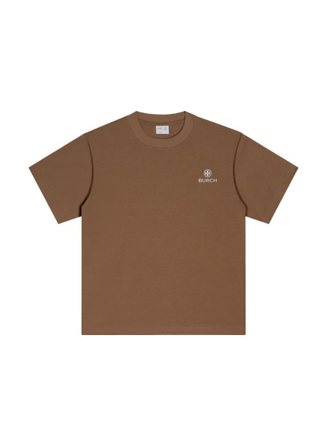 Burch Oversized T-shirt with LOGO, 300G heavy 100% cotton double yarn T-shirt, unisex leisure gym shirt, counter quality T-shirt, and versatile loose T-shirt in daily trend. - Image 3