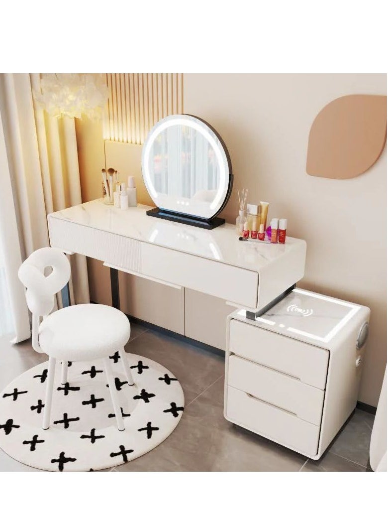 Cool Baby COOLBABY Modern Minimalist Vanity Dressing Table Set with Mirrorand Chair -Spacious Storage  - Image 1