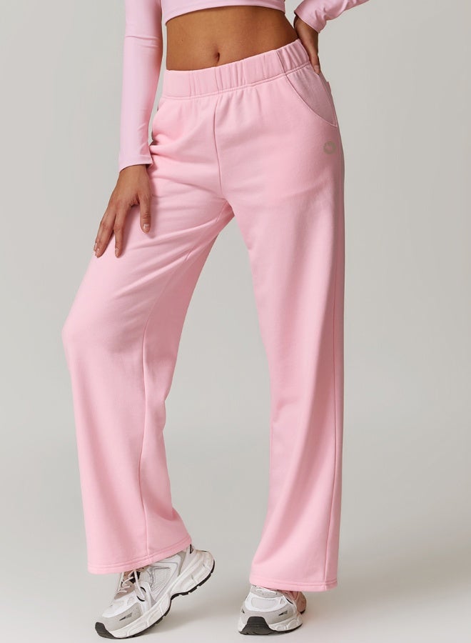 KAWN.YOGA Womens Mid Waist Oversized Wide Leg Joggers  - Image 3