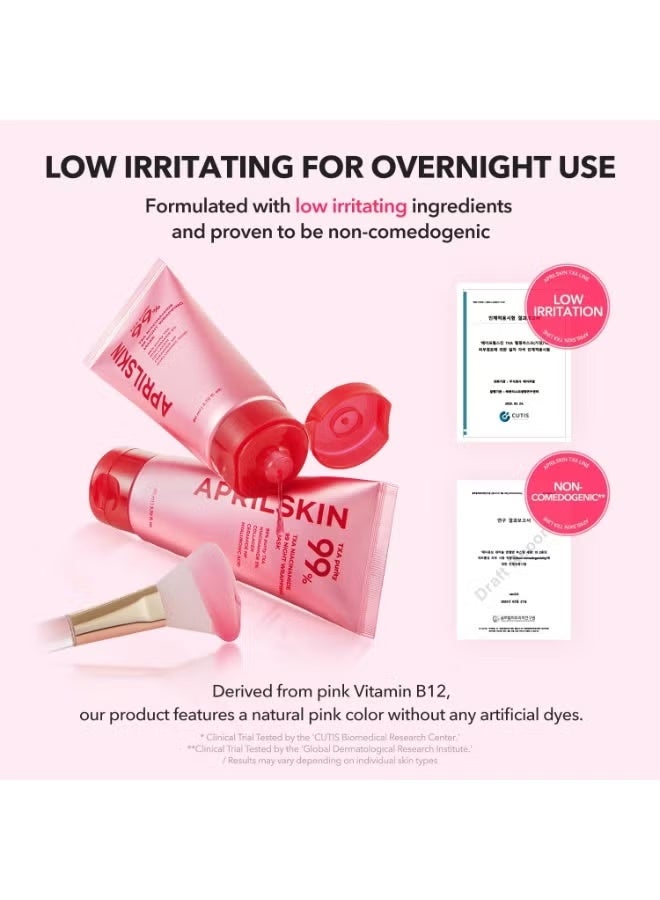 APRILSKIN TXA Niacinamide 99 Overnight Wrapping Mask | 99% High-Purity TXA+Niacinamide for Uneven Skin Tone | Overnight Skin Booster for Toning Care, Firming & Pore Care | 80ml, 2.70 fl.oz. - Image 4