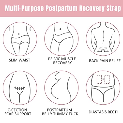 DOLTAS 3-in-1 Post Pregnancy Abdominal Belt for Women – C-Section Abdomen Belt & Belly Wrap for After Delivery Recovery – Adjustable Postpartum Belt, Maternity Belt for Waist, Pelvis & Tummy Support (Free Size) (BEIGE) - Image 4