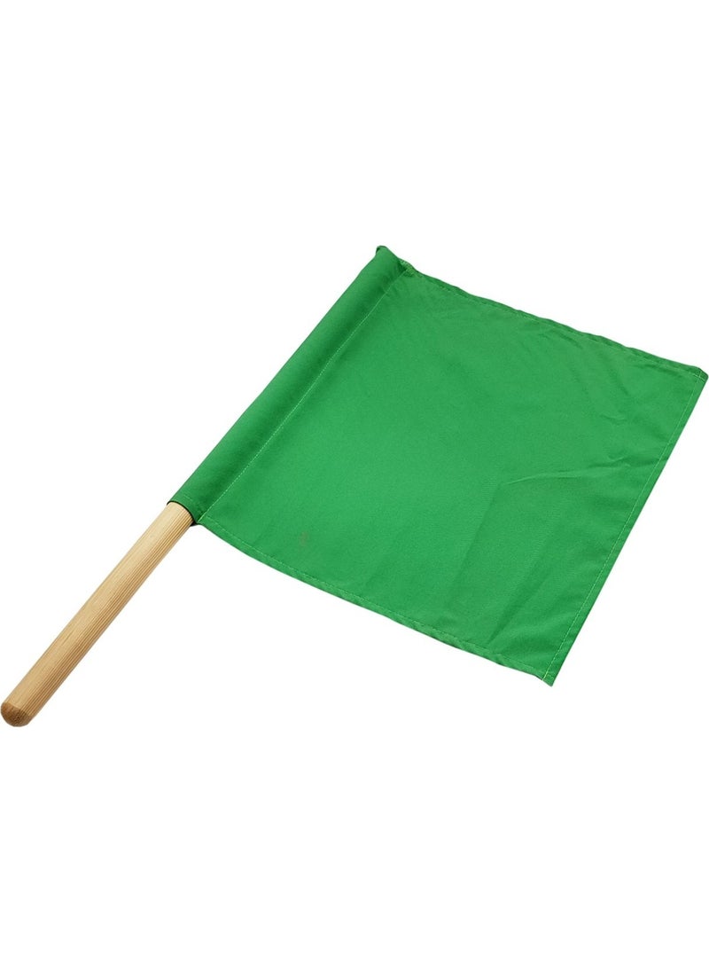 Essafe علم أعمال الطرق علم أخضر 38X38 