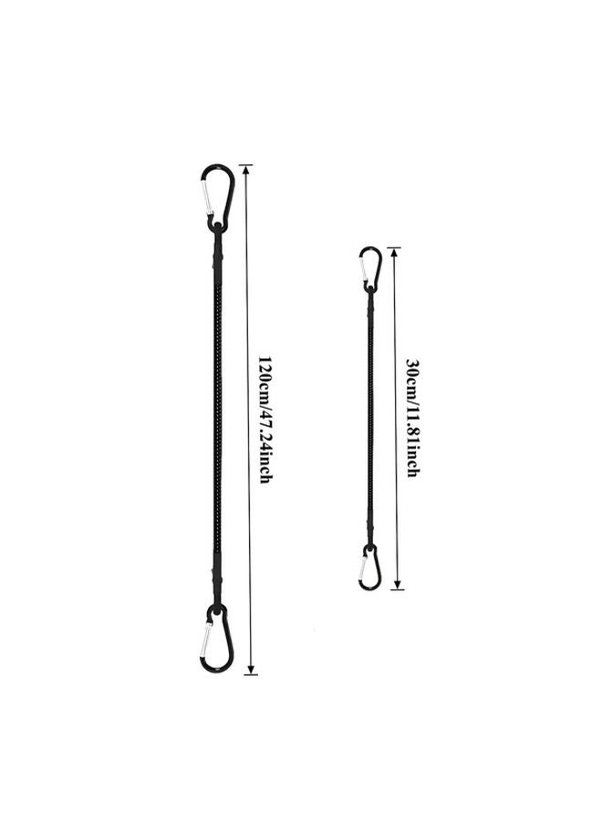 4pcs 47.24 Inch Heavy Duty Elastic Rope Straps With Metal Hooks For Outdoor Camping Gear - Image 3