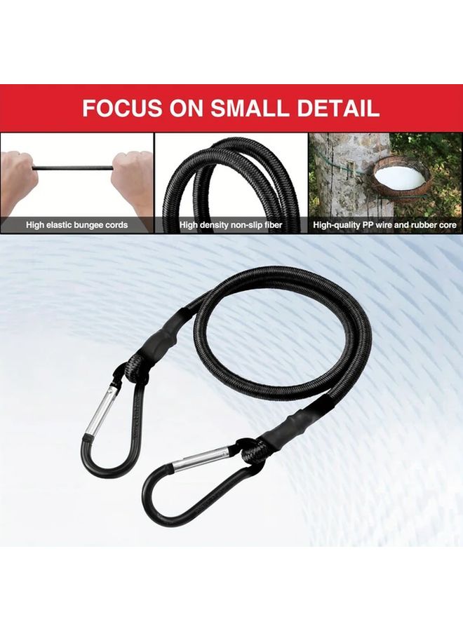 4pcs 47.24 Inch Heavy Duty Elastic Rope Straps With Metal Hooks For Outdoor Camping Gear - Image 5