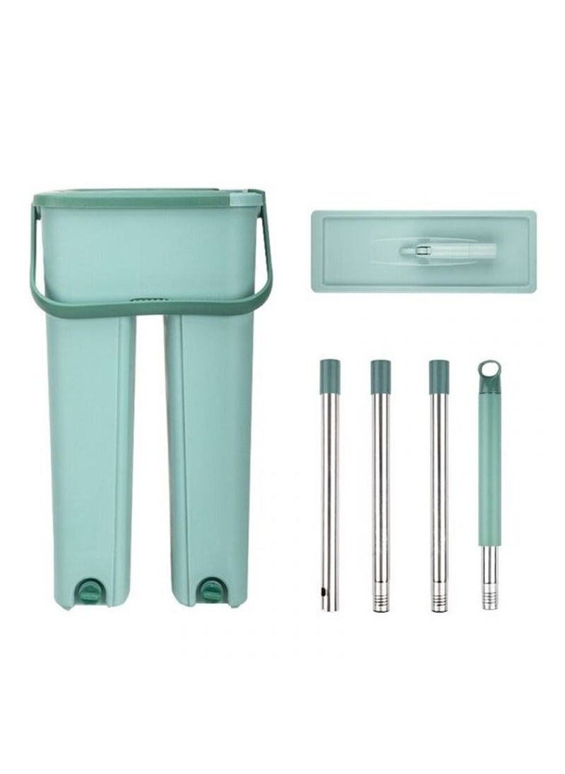 Scratch Flat Mop with Bucket, Cleaning Squeeze Hand Free Floor Mop, Extra 2 Reusable Mop Pads
Flat Mop and 2 in 1 Bucket,Cleaning Mop Set Cleaning Mop,Floor Mop Mop Cleaning System Cleaner  - Image 1