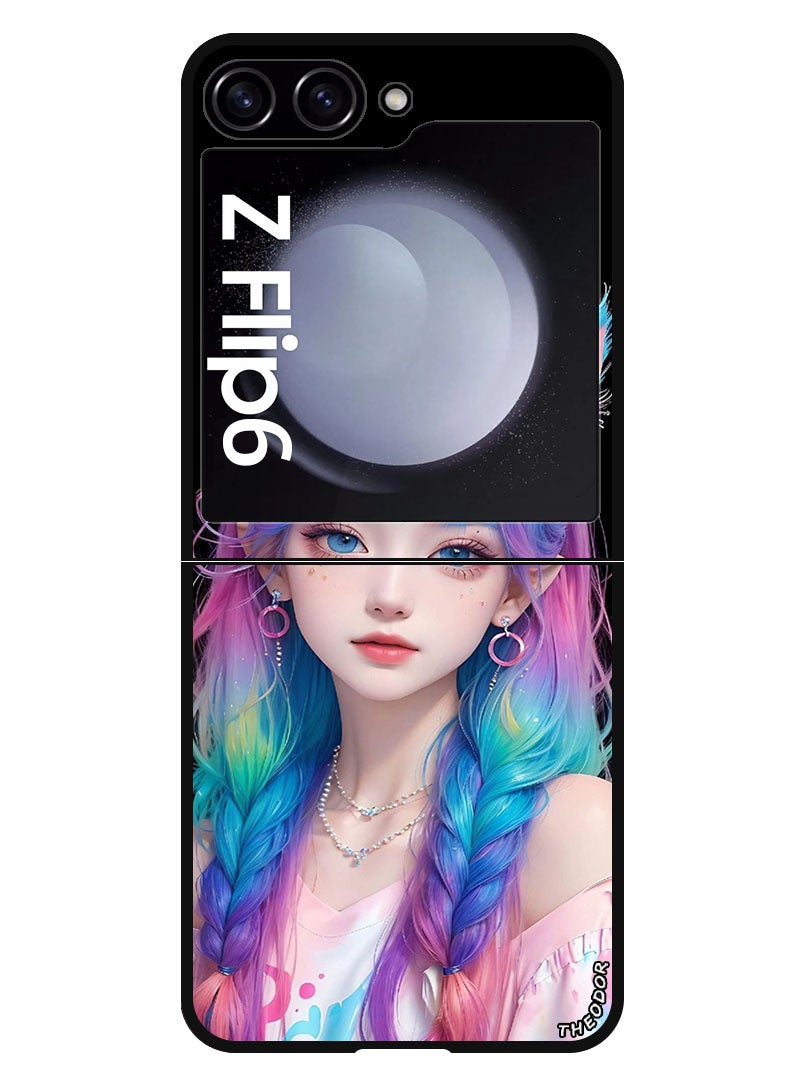 Theodor Protective Case Anti Scratch Shock Proof Bumper Cover For Samsung Galaxy Z Flip 6 Girl 1 - Image 1