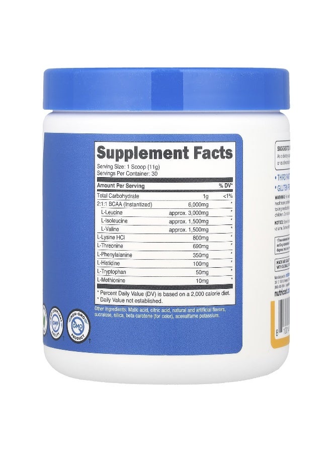 Nutricost نوتريكوست، أداء، مسحوق EAA، فاكهة العاطفة، برتقال و جوافة، 11.8 أونصة (330 جرام) - Image 2