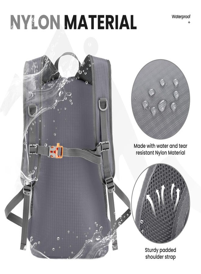 Venture Pal Lightweight Packable Durable Travel Hiking Backpack Daypack (Grey) - Image 4
