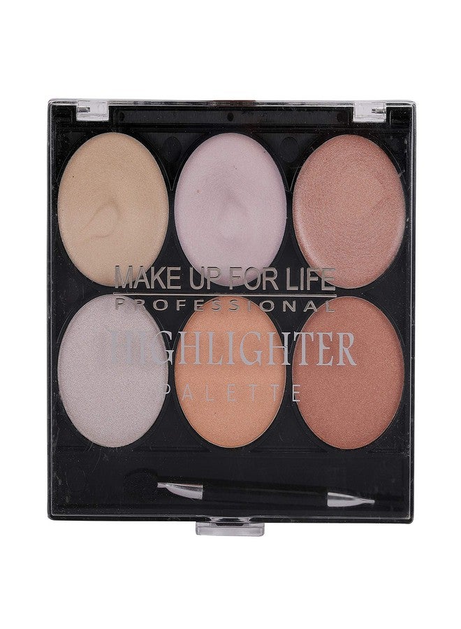 Make Up for Life 6 Colore Highlighter Palette No-01, Multicolor, 10g - Image 4