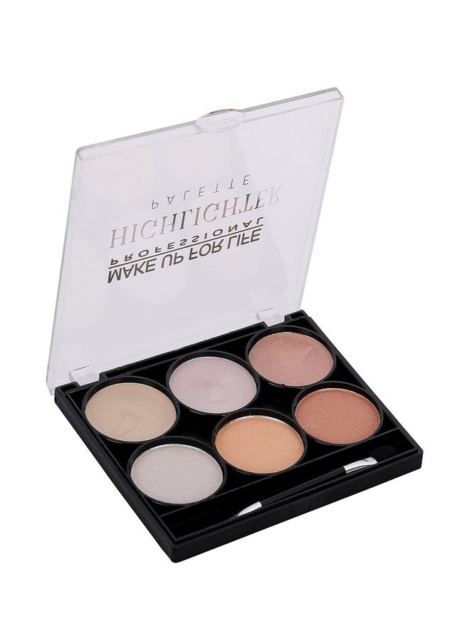 Make Up for Life 6 Colore Highlighter Palette No-01, Multicolor, 10g - Image 1